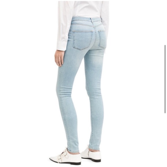 • Acne Studios • Pin Lt Vintage Skinny Jeans Light Blue 28 Women’s Stretch - Picture 2 of 6